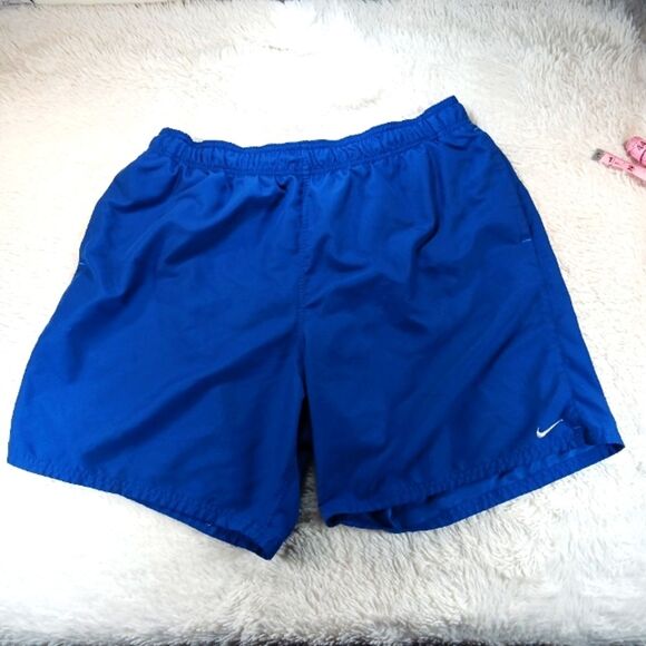 Nike Blue Lined Sports Shorts Athletic Run Training Gym Short Mens XL........... - Picture 1 of 9
